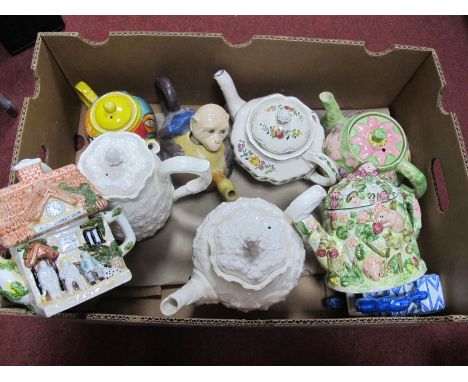Spode Coffee Pot, Tea Pot, Novelty Tea Pots, etc:- One Box.