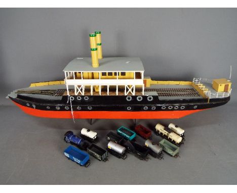 A scratch built model of a Norwegian ferry boat, as depicted in the British 1965 war film 'The Heroes of Telemark'. The model