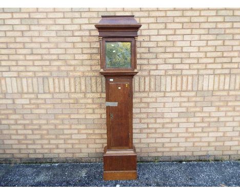 A late 18th century oak-cased 30-hour longcase clock, signed to the engraved brass dial Phil Avenell, Bagshot, the case havin