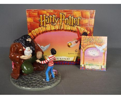 A limited edition Royal Doulton Harry Potter figural group 'Harry's 11th Birthday' numbered 0595/5000, approximately 15 cm (h
