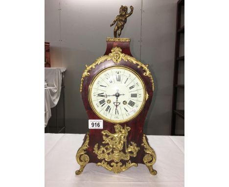 A French ormolu bracket clock