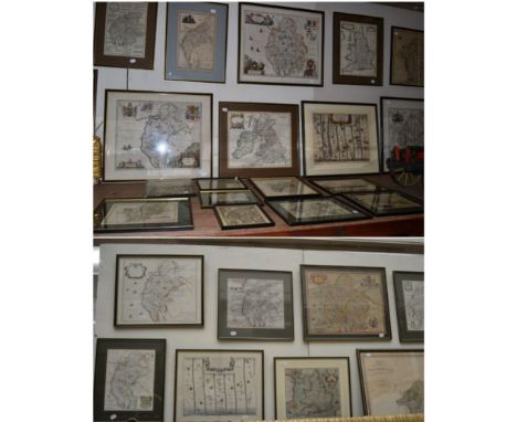 A FINE COLLECTION OF ANTIQUARIAN MAPS OF CUMBRIA AND WESTMORLAND Forming an impressive cartographic record of the region c.16