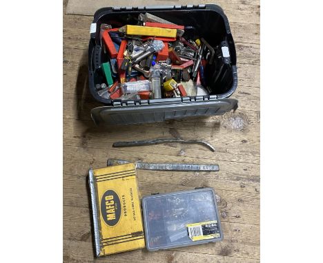 A box full of assorted tools &amp; accessories. No shipping