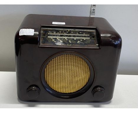 A vintage Bush bakelite radio, shipping unavailable