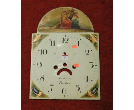 Sam Draycott of Burnham - a painted 12" longcase clock dial only