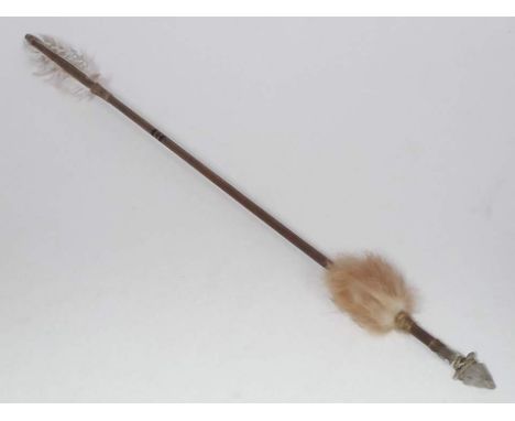 A native American arrow, length 63cm. 