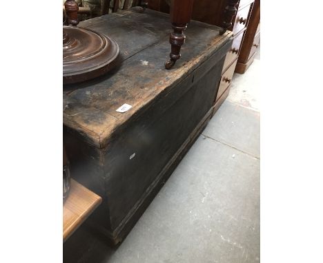 A vintage pine trunk. 