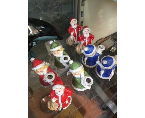 Eight Goebel christmas figures 