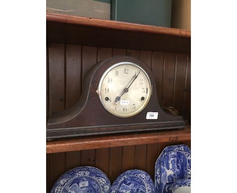 An Edwardian mantle clock. 
