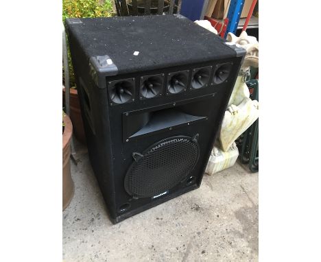 A large SoundLab speaker. 