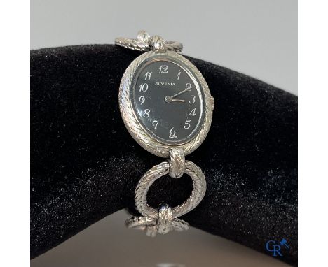 Watches, Swiss work, ladies wristwatch Juvenia in white gold 750°/00. |  | Condition: Working condition.