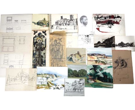 Bernard Kay (1927-2021)A large collection of drawings and watercoloursto include life drawings, landscapes, still life, a lan