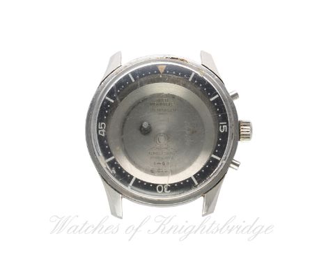 AN ORIGINAL STAINLESS STEEL JAEGER LECOULTRE POLARIS COMPRESSOR CASE CIRCA 1963. REF. 859
C:  Compressor case with two part p