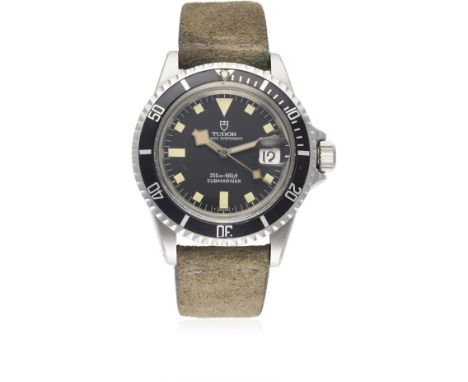 A RARE GENTLEMAN'S STAINLESS STEEL ROLEX TUDOR PRINCE OYSTERDATE "SNOWFLAKE" SUBMARINER WRIST WATCH CIRCA 1981, REF. 94110
D: