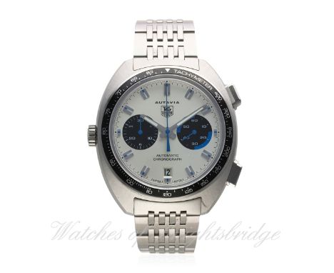 A GENTLEMAN'S STAINLESS STEEL TAG HEUER AUTAVIA AUTOMATIC CHRONOGRAPH BRACELET WATCH DATED 2006, REF. CY2110 "JO SIFFERT RE-E