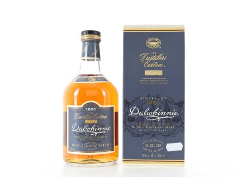 DALWHINNIE 1980 DISTILLERS EDITION HIGHLAND SINGLE MALT  Distilled: 1980Double matured in Oloroso cask wood43% ABV / 70cl  Da