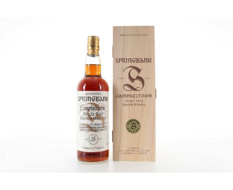 SPRINGBANK 35 YEAR OLD MILLENNIUM CAMPBELTOWN SINGLE MALT  46% ABV / 70cl  There are very few distilleries left in Scotland t