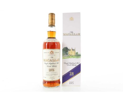 MACALLAN 1975 18 YEAR OLD SPEYSIDE SINGLE MALT  Distilled: 1975Bottled: 199443% ABV / 70cl  There are few distilleries in the