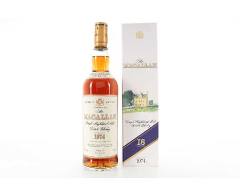 MACALLAN 1974 18 YEAR OLD SPEYSIDE SINGLE MALT  Distilled: 1974Bottled: 199343% ABV / 70cl  There are few distilleries in the