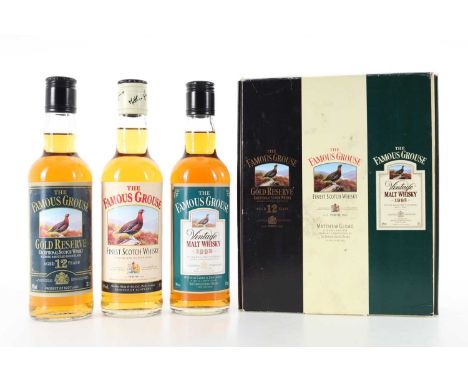 FAMOUS GROUSE, 12 YEAR OLD GOLD RESERVE AND 1992 VINTAGE SET (3 X 33.3CL) BLENDED WHISKY Each 40% ABV / 33.3cl