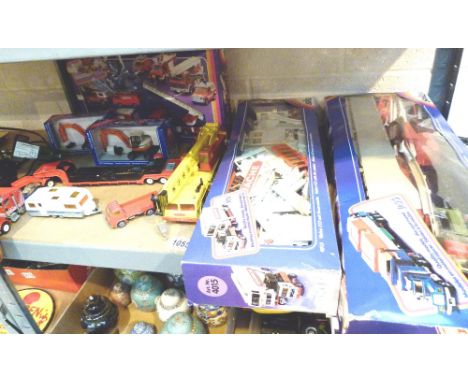 SIKU DIECAST VEHICLES. Shelf of mainly boxed SIKU West German diecast vehicles