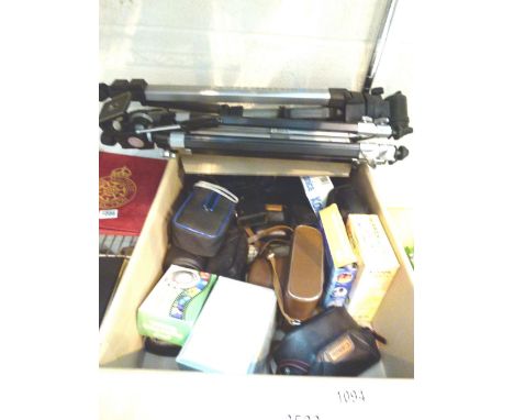 MIXED CAMERAS. Mixed film and digital cameras including Zenith and tripods
