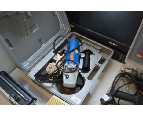 A Protec angle grinder in fitted case