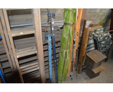 Two metal sash clamps