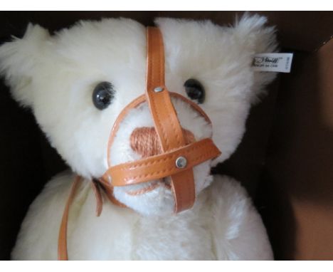 A STEIFF LIMITED EDITION MOHAIR 'MUZZLE' BEAR 1908, number 468 of 2650, button in ear, white tag 0174/60, H 60 cm, with box &