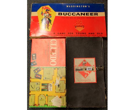 An early Monopoly, Cluedo and Buccaneer game.