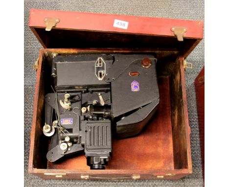 An early cased Pathe 95 movie and sound projector.