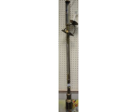 A 19th Century mahogany cased barometer/thermometer with silvered dial inscribed "John Tadeo New York"