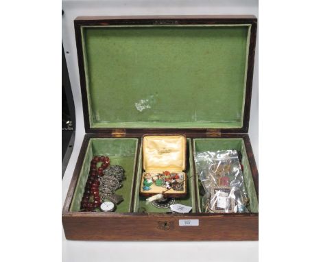 A quantity of assorted jewellery to include a small quantity of assorted gold to include a 15ct bangle (7g), an 18ct T-bar (5