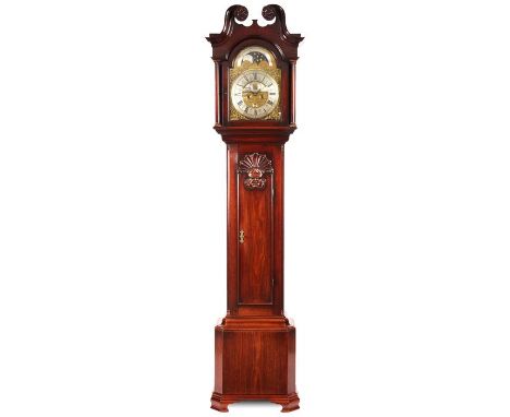 MILES WEDRED (WETHERHEAD), KIRKBY LONSDALE&nbsp;A fine mid 18th Century dense figured Cuban Mahogany eight day LONGCASE CLOCK