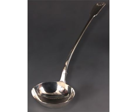 An early Victorian fiddle and shell pattern Silver SOUP LADLE London 1837 6ozs