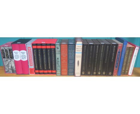 FOLIO SOCIETY Assorted works of classical philosophical literature, including Plato's Republic, Aristotle's Ethics, Seneca's 