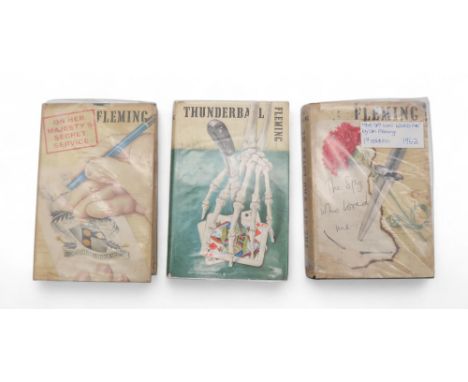 Fleming (Ian)&nbsp;The Blofeld Trilogy -&nbsp; Thunderball Jonathan Cape, London, 1961, first edition, with skeletal hand in 