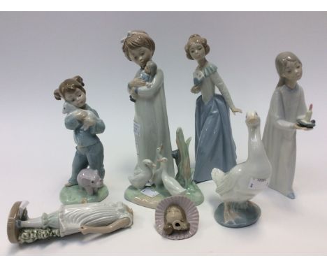 Seven NAO figures