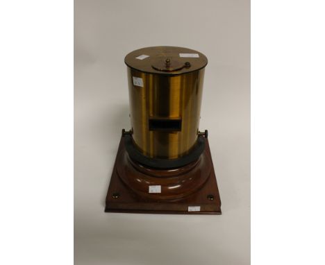 A Sullivans galvanometer No 400 made by HW Sullivan, Great Winchester Street, London - Brass central case on a mahogany stand