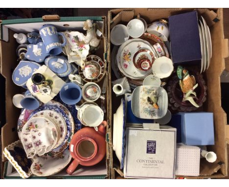 Good quality lot of ceramics to include Royal Crown Derby, Derby Posies pin dishes, plates etc, Abbeydale dishes and plates, 