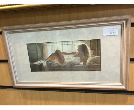 Bedroom light, and reclining nude, number 901 and 900, published by Manuscript Ltd, England (2)