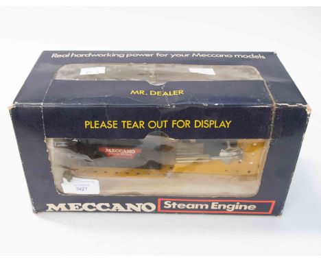 Meccano Steam Engine with reverse boxed.