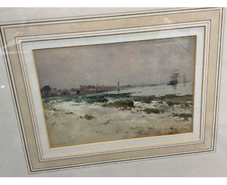 Norman Wilkinson framed and glazed watercolour seascape, Roach, framed and glazed Australian scene; Reginald Jones framed and