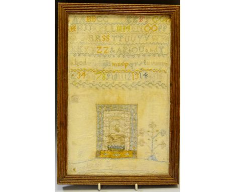 A 19th century needlework sampler