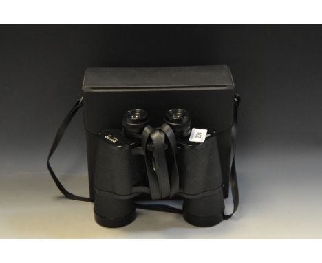 A pair of Zenith 10x50 binoculars, cased