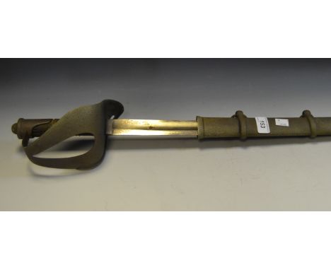 A 20th century Cavalry sabre, steel scabbard 