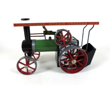 A Mamod traction engine T.E1A, together with a Meccano Stream engine with reverse, both boxed. (2)Both in good condition, box