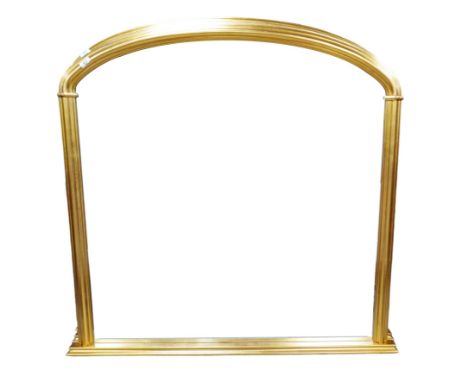 A modern Victorian style gilt overmantel mirror, 125 by 5 by 120cm high.