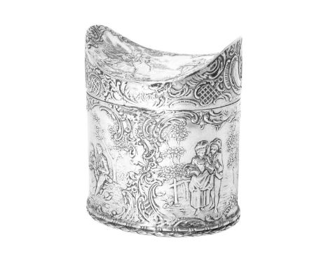 A German Silver Tea-Caddy,  Probably by Friedrich Reusswig, Hanau, Further Marked With English Import Marks for London, 1899 
