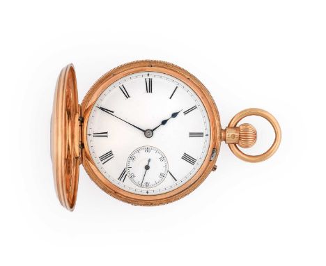 Mitchell: An 18 Carat Gold Half Hunter Pocket Watch, retailed by J &amp; W Mitchell, Buchanan Street, Glasgow, 1874, manual w